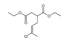 (3-chloro-but-2-enyl)-succinic acid diethyl ester Structure