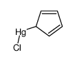 chloro(cyclopenta-2,4-dien-1-yl)mercury Structure