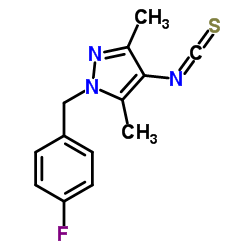 1-(4-FLUORO-BENZYL)-4-ISOTHIOCYANATO-3,5-DIMETHYL-1H-PYRAZOLE Structure