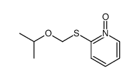 Pyridine, 2-(isopropoxymethylthio)-, 1-oxide (6CI) Structure