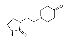 1-[2-(2-oxo-1-imidazolidinyl)ethyl]-4-piperidinone结构式