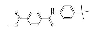 Methyl 4-{[(4-tert-butylphenyl)amino]carbonyl}benzoate结构式