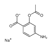 sodium,2-acetyloxy-4-aminobenzoate结构式
