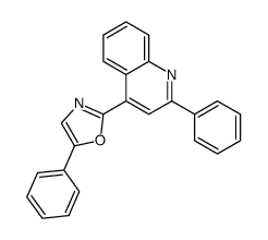 5-phenyl-2-(2-phenylquinolin-4-yl)-1,3-oxazole Structure