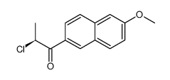 (S)-2-chloro-1-(6'-methoxy-2'-naphthyl)propan-1-one结构式