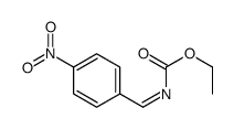 ethyl N-[(4-nitrophenyl)methylidene]carbamate结构式