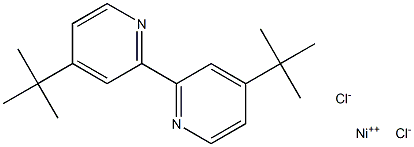 [4,4′-Bis(1,1-dimethylethyl)-2,2′-bipyridine] nickel (II) dichloride Structure