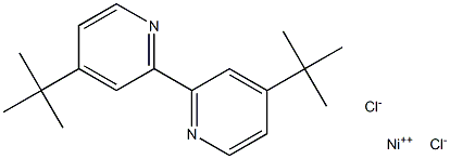 [4,4′-Bis(1,1-dimethylethyl)-2,2′-bipyridine] nickel (II) dichloride structure