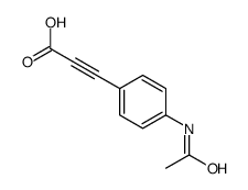 3-(4-acetamidophenyl)prop-2-ynoic acid结构式