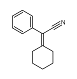 Benzeneacetonitrile, a-cyclohexylidene- Structure