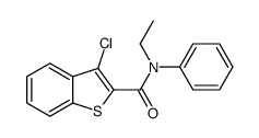 3-chloro-N-ethyl-N-phenyl-1-benzothiophene-2-carboxamide结构式