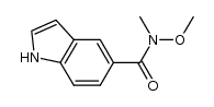 N-methoxy-N-methyl-1H-indole-5-carboxamide Structure