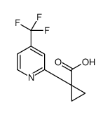 1-(4-(TRIFLUOROMETHYL)PYRIDIN-2-YL)CYCLOPROPANECARBOXYLIC ACID Structure