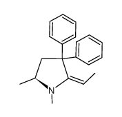 [S-(E)]-2-Ethylidene-1,5-dimethyl-3,3-diphenyl-pyrrolidine (S-EDDP)结构式