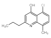 5-CHLORO-8-METHYL-2-PROPYL-4-QUINOLINOL结构式