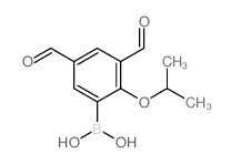 3,5-二甲酰基-2-异丙氧基苯硼酸结构式