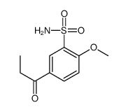 1-(4'-METHOXY-3'-SULFONAMIDOPHENYL)-1-PROPANONE结构式
