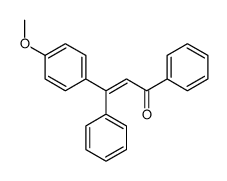 3-(4-methoxyphenyl)-1,3-diphenylprop-2-en-1-one结构式