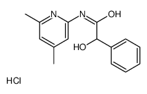 N-(4,6-dimethylpyridin-1-ium-2-yl)-2-hydroxy-2-phenylacetamide,chloride Structure