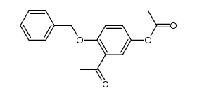 1-(5-acetoxy-2-benzyloxy-phenyl)-ethanone Structure