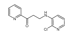 3-[(2-chloro-3-pyridyl)amino]-1-(2-pyridyl)-1-propanone Structure