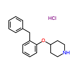 4-(2-Benzylphenoxy)piperidine hydrochloride (1:1) Structure