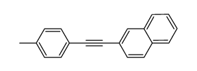2-(2-(4-tolyl)ethynyl)naphthalene结构式
