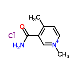 3-Carbamoyl-1,4-dimethylpyridinium chloride structure