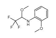 2-methoxy-N-(2,2,2-trifluoro-1-methoxyethyl)aniline结构式