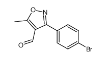 3-(4-Bromophenyl)-5-methyl-1,2-oxazole-4-carbaldehyde Structure
