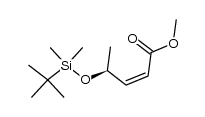 (Z)-(S)-4-(tert-butyldimethylsilanyloxy)pent-2-enoic acid methyl ester结构式