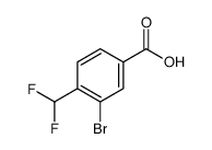 3-Bromo-4-(difluoromethyl)benzoic acid structure