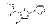 methyl 5-pyrazolyl-3-hydroxythiophene-2-carboxylate结构式