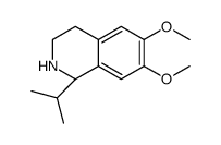 (1S)-6,7-dimethoxy-1-propan-2-yl-1,2,3,4-tetrahydroisoquinoline结构式