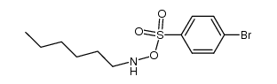 O-((4-bromophenyl)sulfonyl)-N-hexylhydroxylamine, hydrogen salt结构式