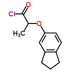 2-(2,3-Dihydro-1H-inden-5-yloxy)propanoyl chloride Structure
