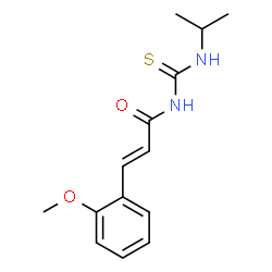 N-[(isopropylamino)carbonothioyl]-3-(2-methoxyphenyl)acrylamide结构式