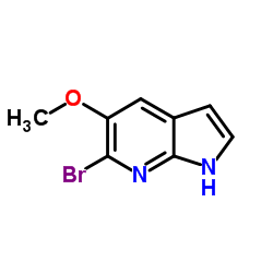 6-Bromo-5-methoxy-1H-pyrrolo[2,3-b]pyridine Structure