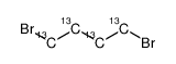 1,4-Dibromobutane-13C4 Structure