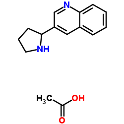 3-(2-Pyrrolidinyl)quinoline acetate Structure