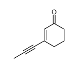 2-Cyclohexen-1-one, 3-(1-propynyl)- (9CI) Structure