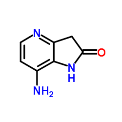 7-Amino-1,3-dihydro-2H-pyrrolo[3,2-b]pyridin-2-one结构式