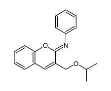 (Z)-3-isopropoxymethyl-2-phenylimino-2H-chromene结构式