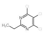 Pyrimidine,4,5,6-trichloro-2-ethyl- Structure