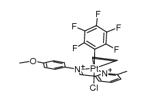 PtCl(C6F5)(6-Mepy-2-CH=NC6H4OMe)(CH2=CH2)结构式
