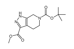 1,4,5,7-Tetrahydro-6H-pyrazolo[3,4-c]pyridine-3,6-dicarboxylic acid 6-tert-butyl 3-methyl ester structure