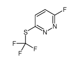 3-Fluoro-6-[(trifluoromethyl)sulfanyl]pyridazine结构式