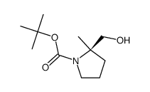 (R)-2-(羟甲基)-2-甲基吡咯烷-1-羧酸叔丁酯图片