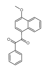 (4-methoxy-[1]naphthyl)-phenyl-ethanedione结构式