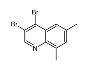 3,4-dibromo-6,8-dimethylquinoline Structure